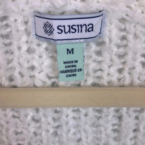 NEW Susina Women’s M Boucle Knit Cozy V-Neck Pullover Sweater - Picture 3 of 7